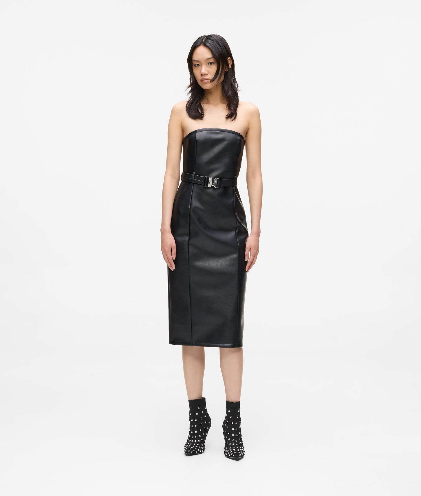Faux-leather dress | Black | Women | KARL LAGERFELD | Page 1 Faux-leather dress | Black | Women | KARL LAGERFELD | Page 1