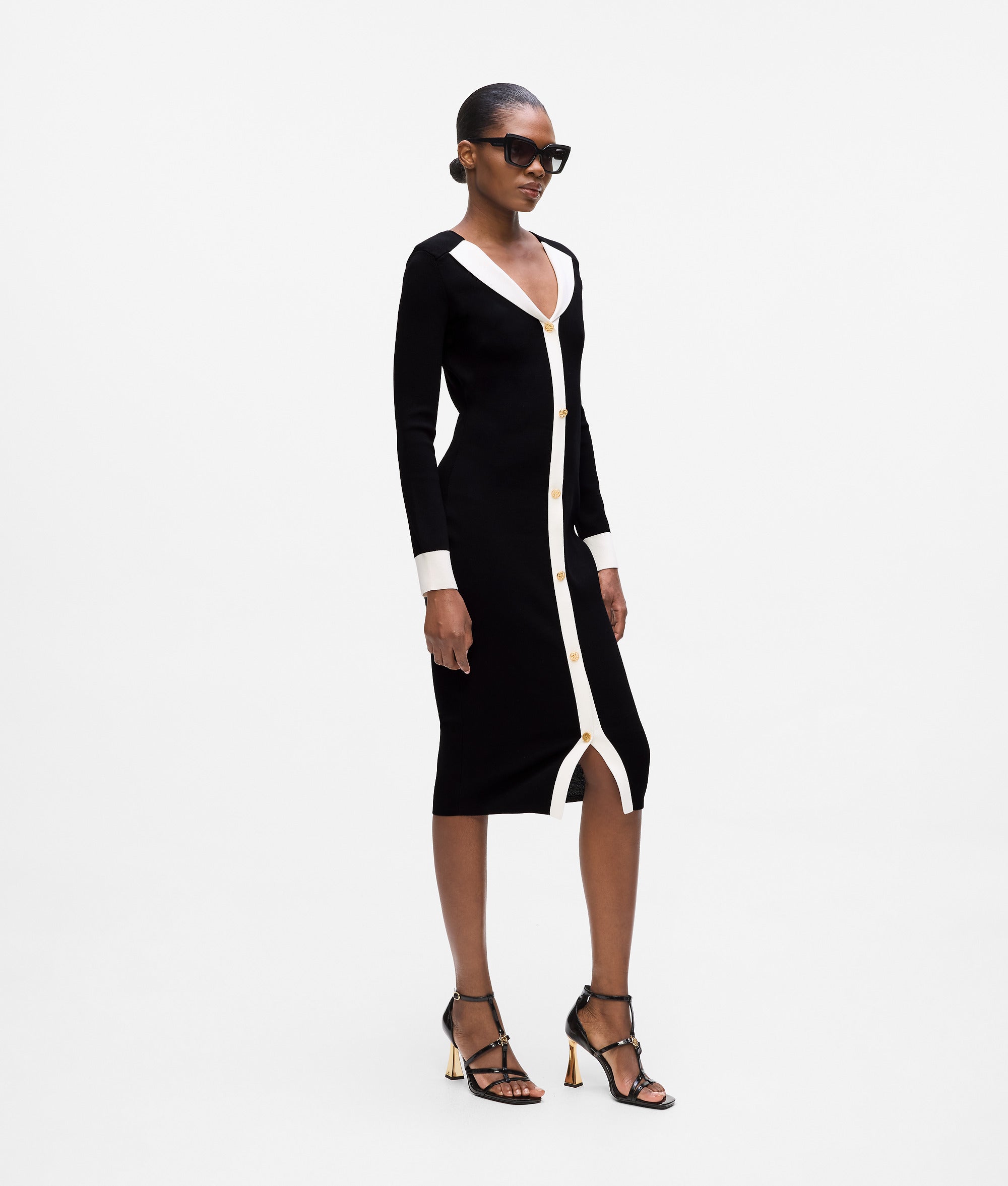Karl DNA knit dress | Black/White | Women