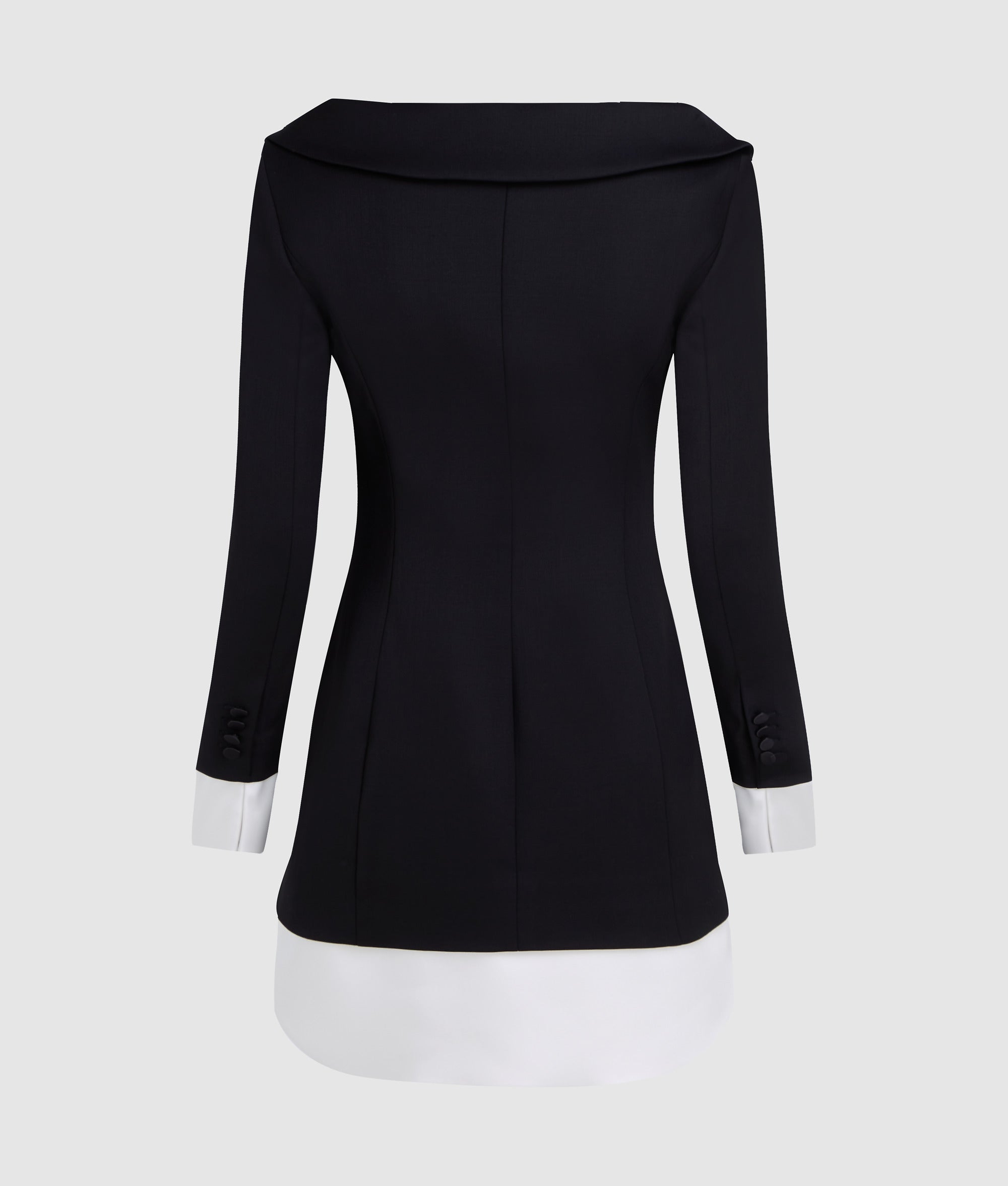 KL Studio tailored dress | White/Black | Women | KARL LAGERFELD KL Studio tailored dress | White/Black | Women | KARL LAGERFELD