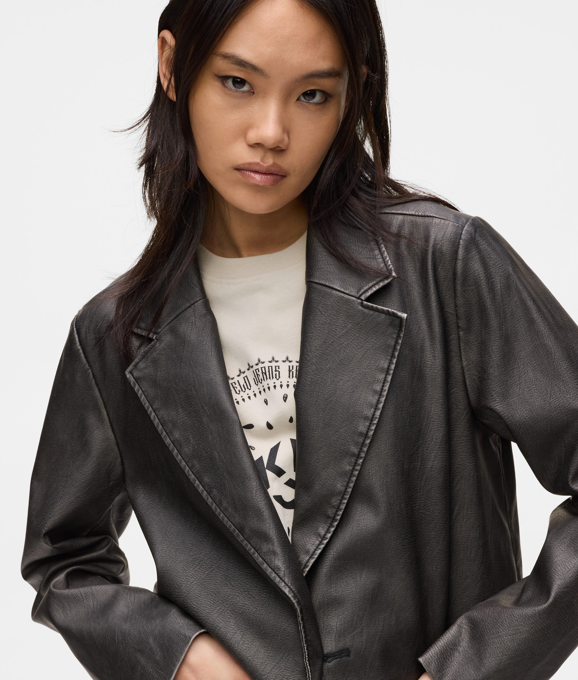 美品 カールラガーフェルド KARL LAGERFELD 90's 00's ニット ジャケット ブルゾン カーディガン ヴィンテージ 38 青 ブルー レディース mamapocket4976_20231207-06