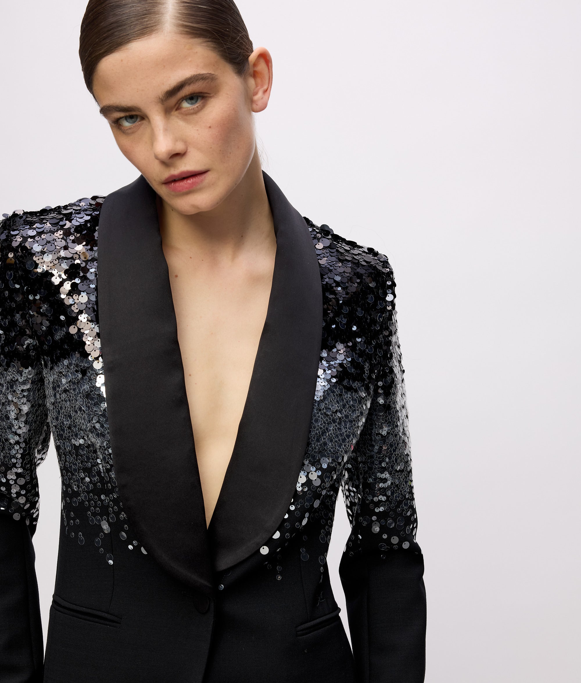 KL Studio sequin blazer Black Women KARL LAGERFELD