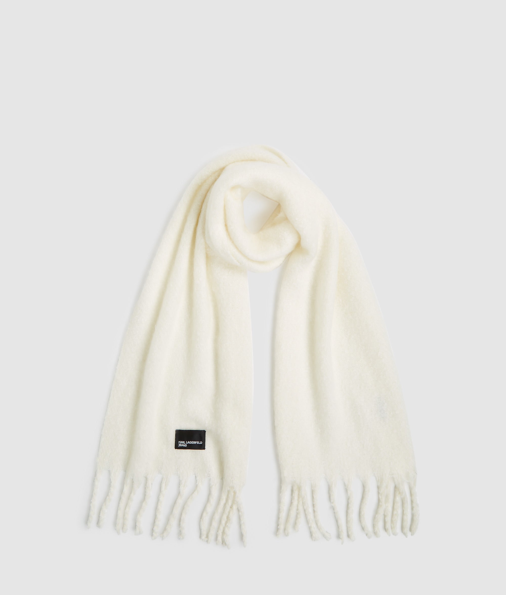 Fluffy scarf Off White Women KARL LAGERFELD