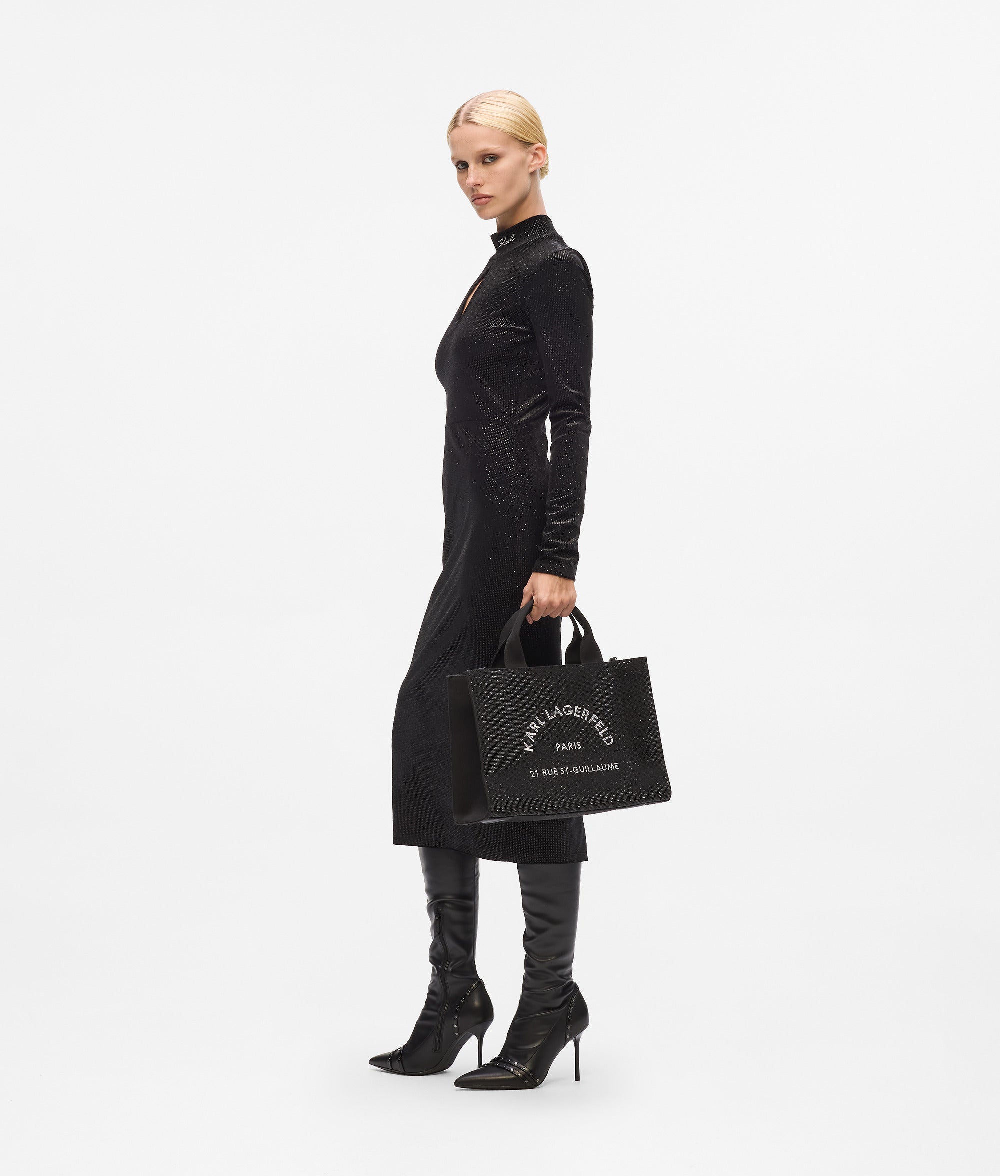KARL LAGERFELD ハイウエストテラトトラウサ 231W1007 187 KARL LAGERFELD USA | Designer Clothing, Fashion & Accessories