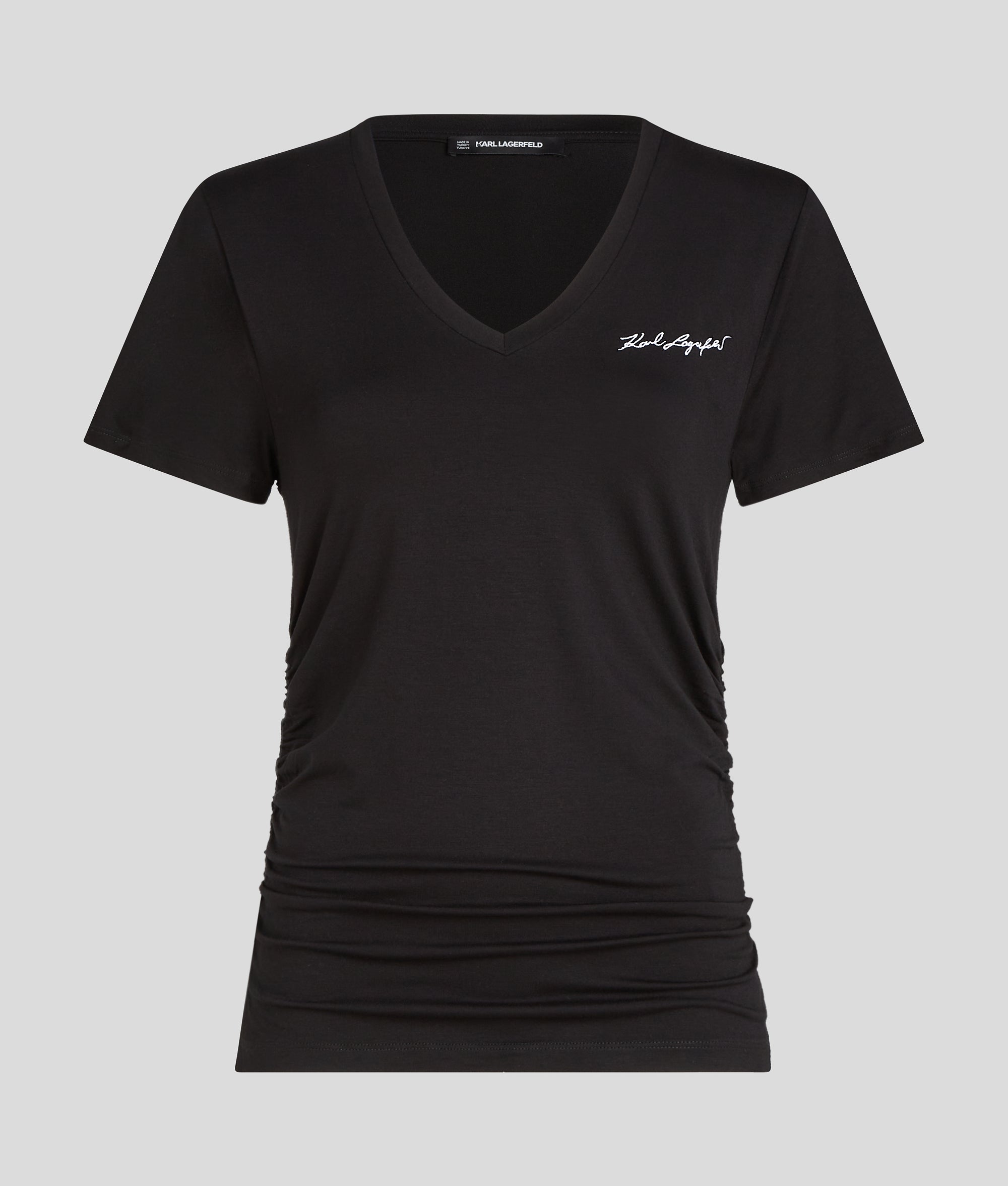 KARL LAGERFELD 長袖Tシャツ S 黒 Chaos SixtyNine 'Karl Lagerfeld' Long Sleeved T-shirt