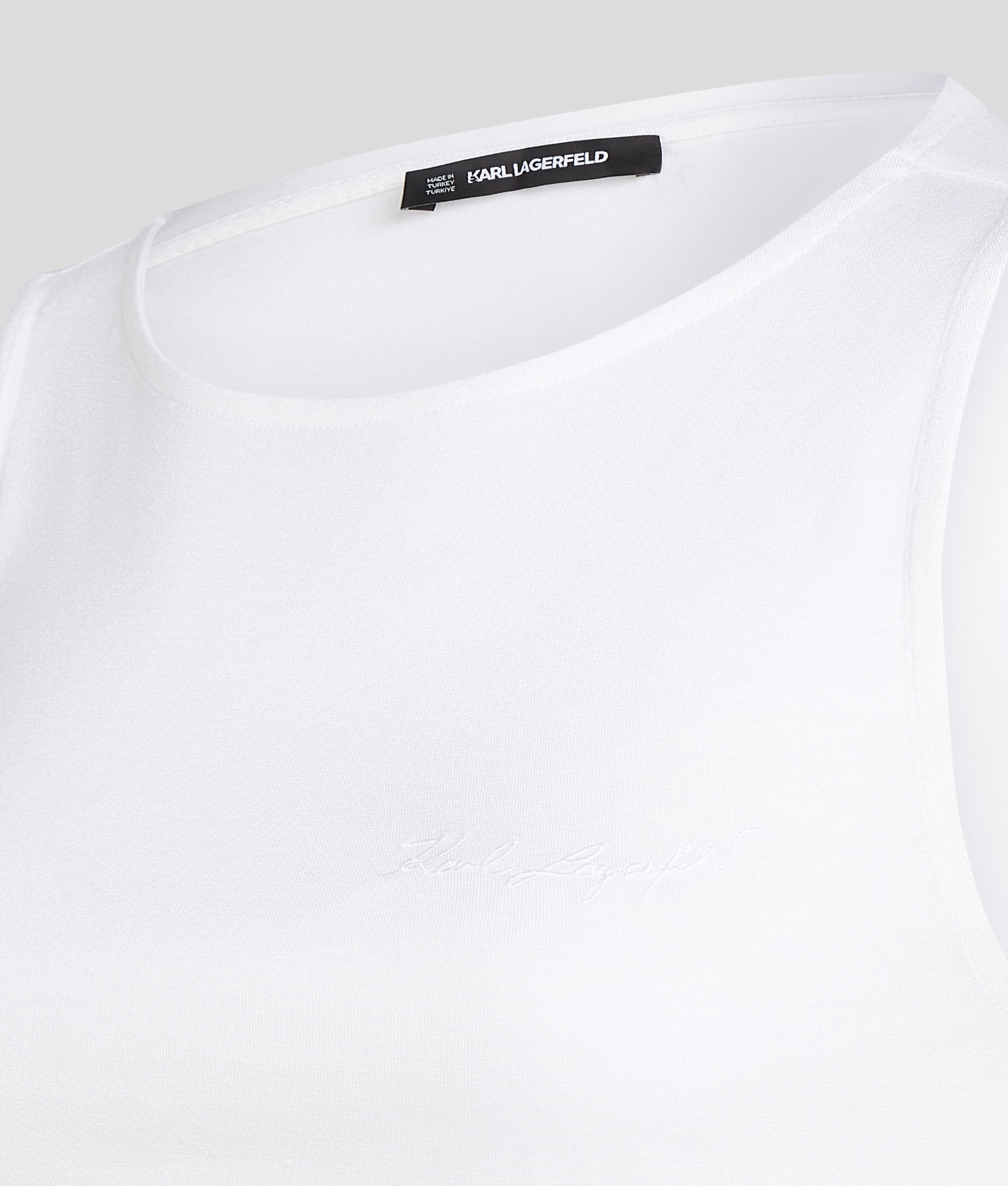 SIGNATURE ボートネック ルーシュ トップ | ホワイト