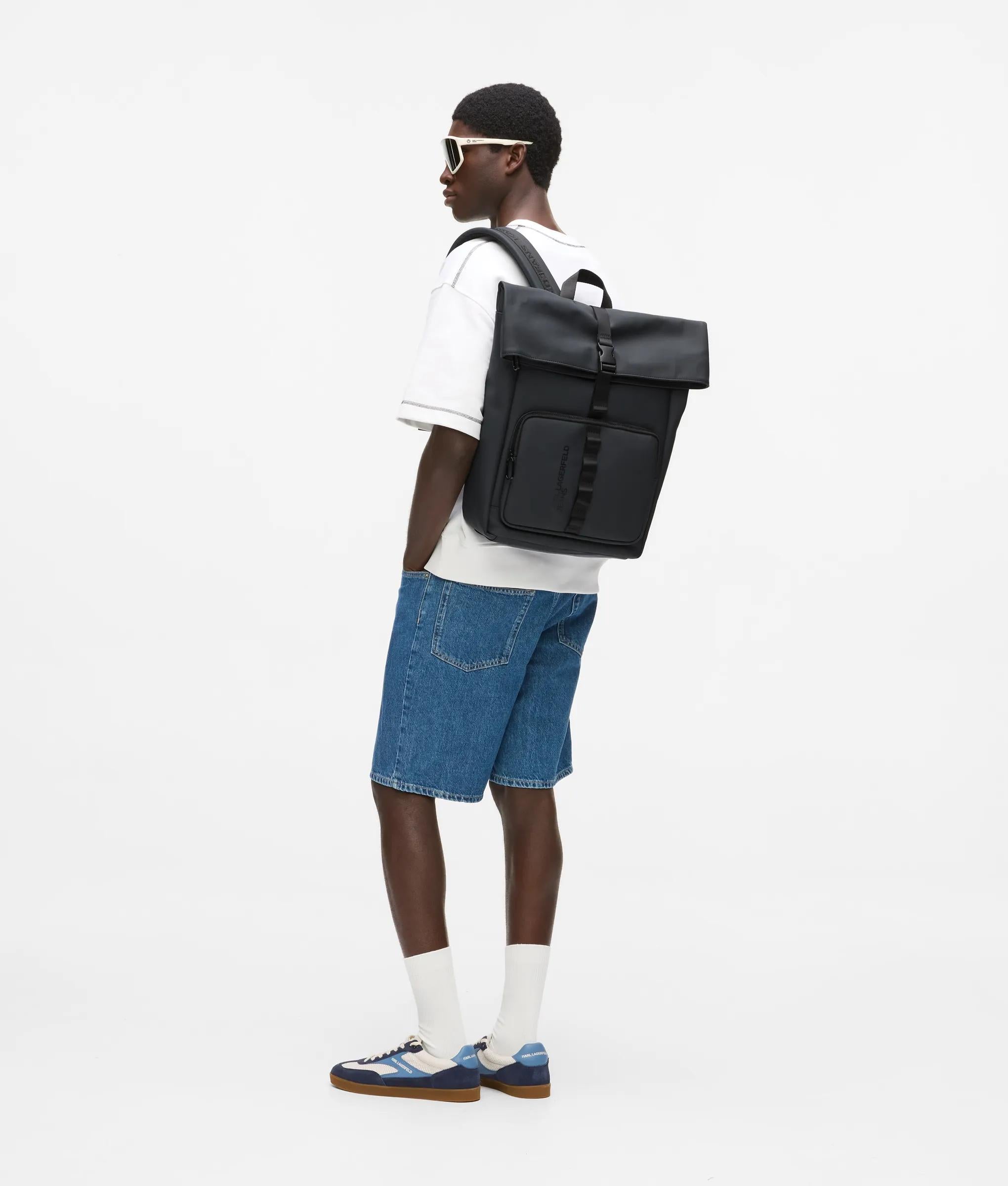 Roll Strap Rucksack Roll top strap rucksack | After Midnight | Men | KARL LAGERFELD | Page 1