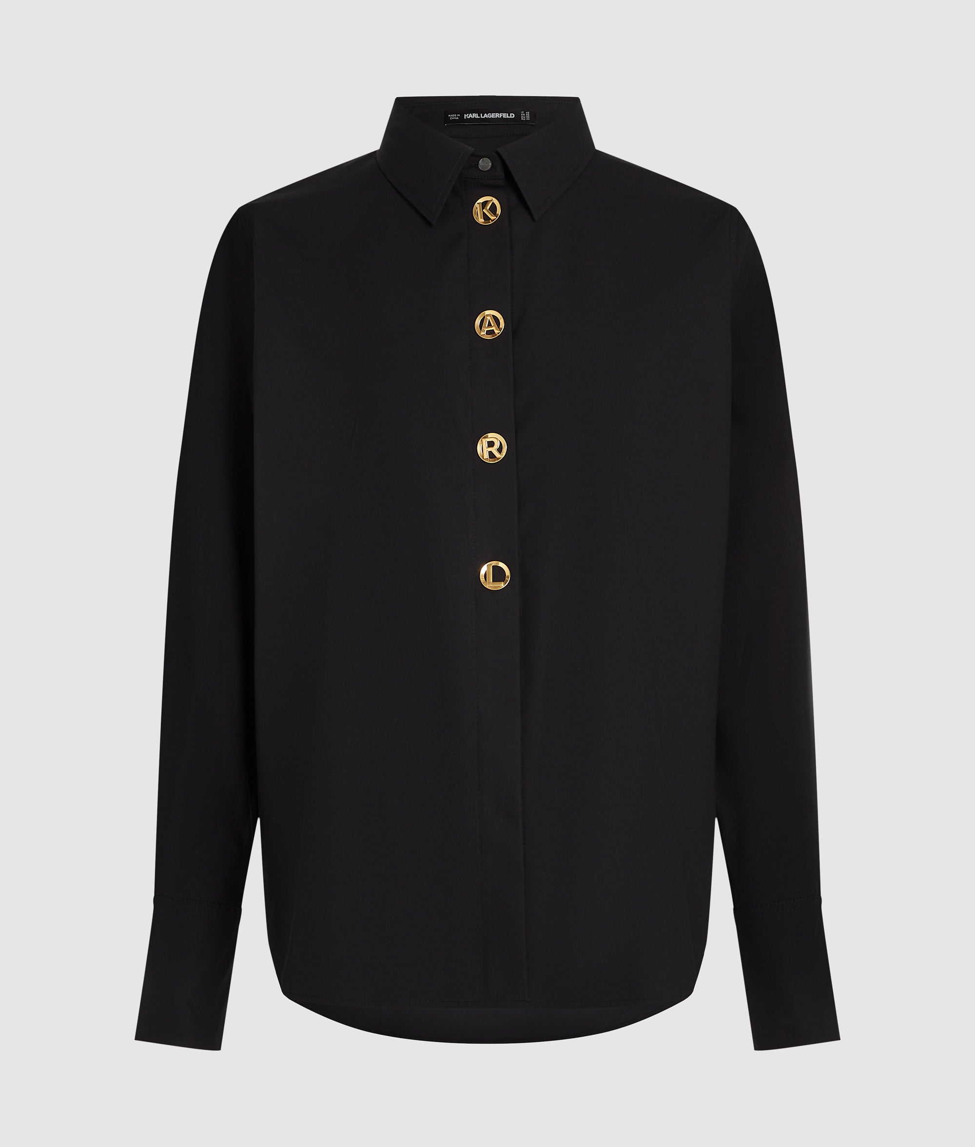 Karl letters shirt | Black | Women | KARL LAGERFELD | Page 1 Karl letters shirt | Black | Women | KARL LAGERFELD | Page 1