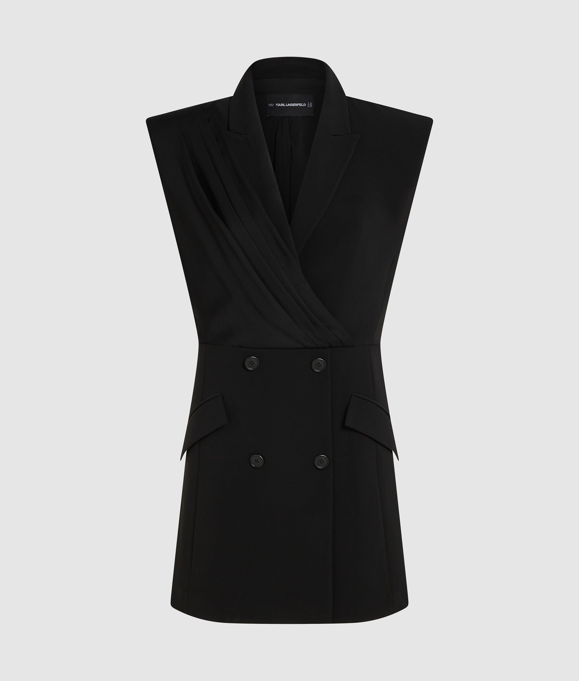 Karl Lagerfeld - Karl Dna Blazer Dress, Woman, Black, Size: 8 Karl Lagerfeld - Karl Dna Blazer Dress, Woman, Black, Size: 8