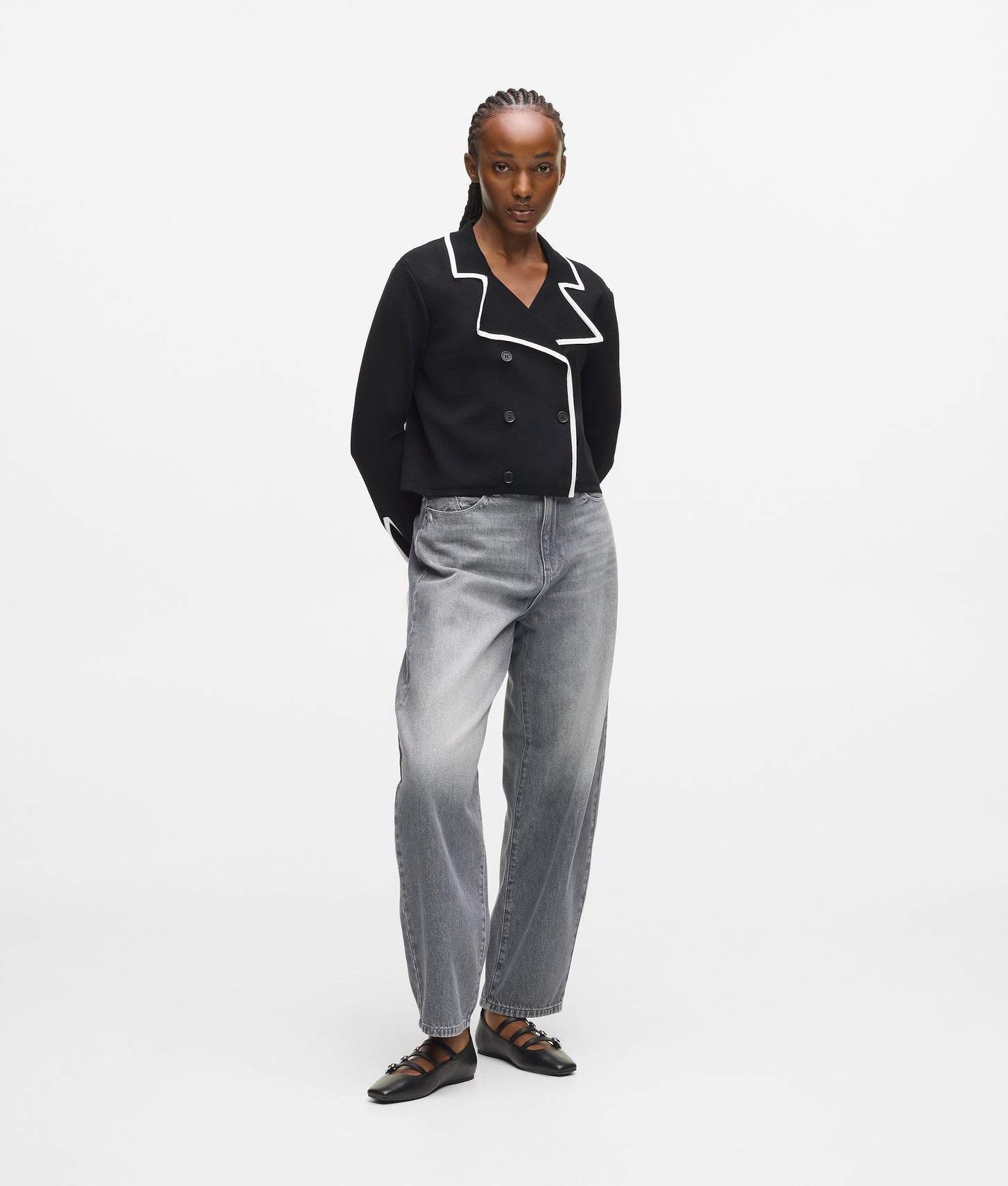 Mezclilla Camisa De Hombre Transformada Para Mujer Transformar