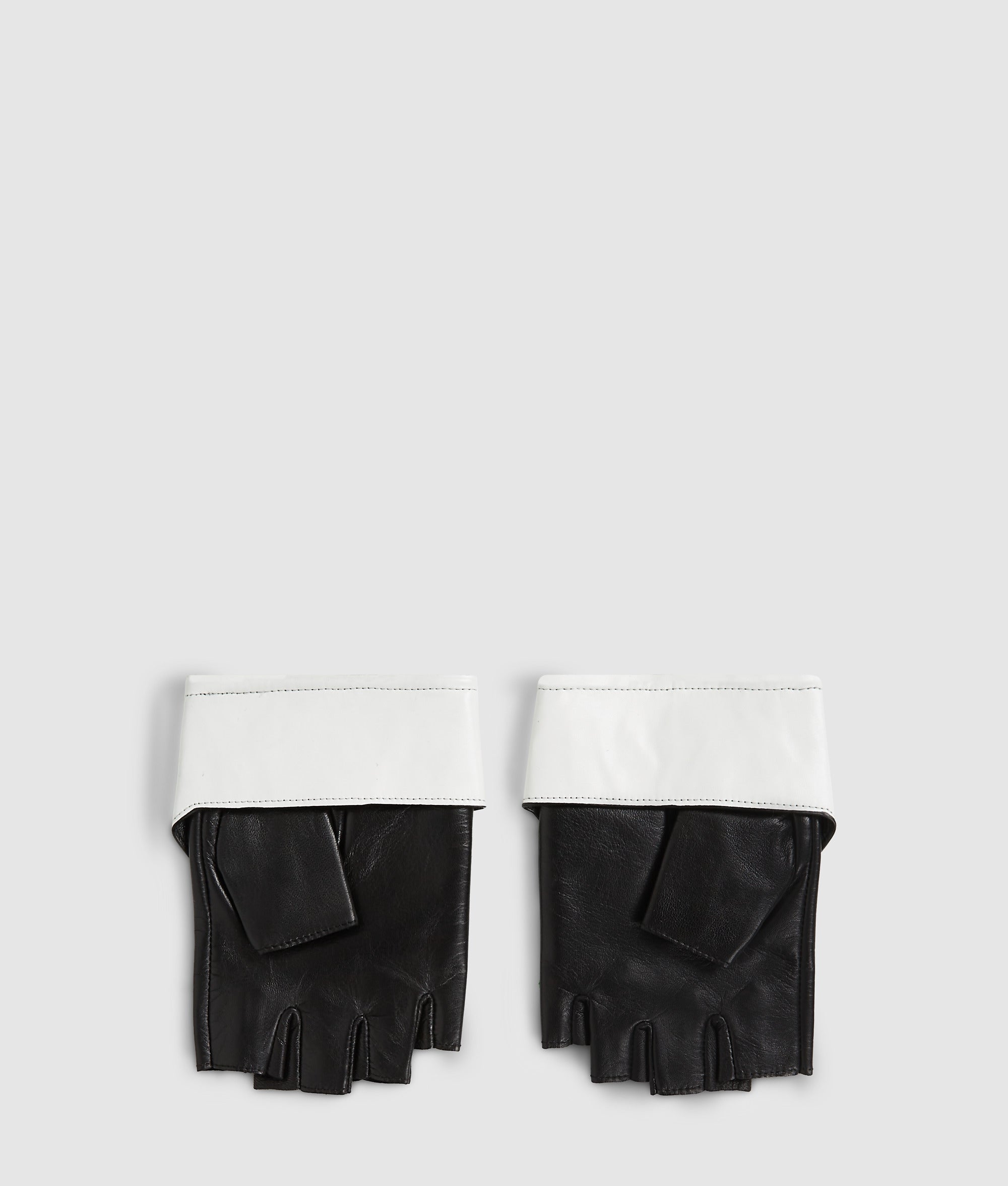 karl lagerfeld fingerlose handschuhe Fingerlose Handschuhe mit Kragendetail | Schwarz/Weiss | Damen