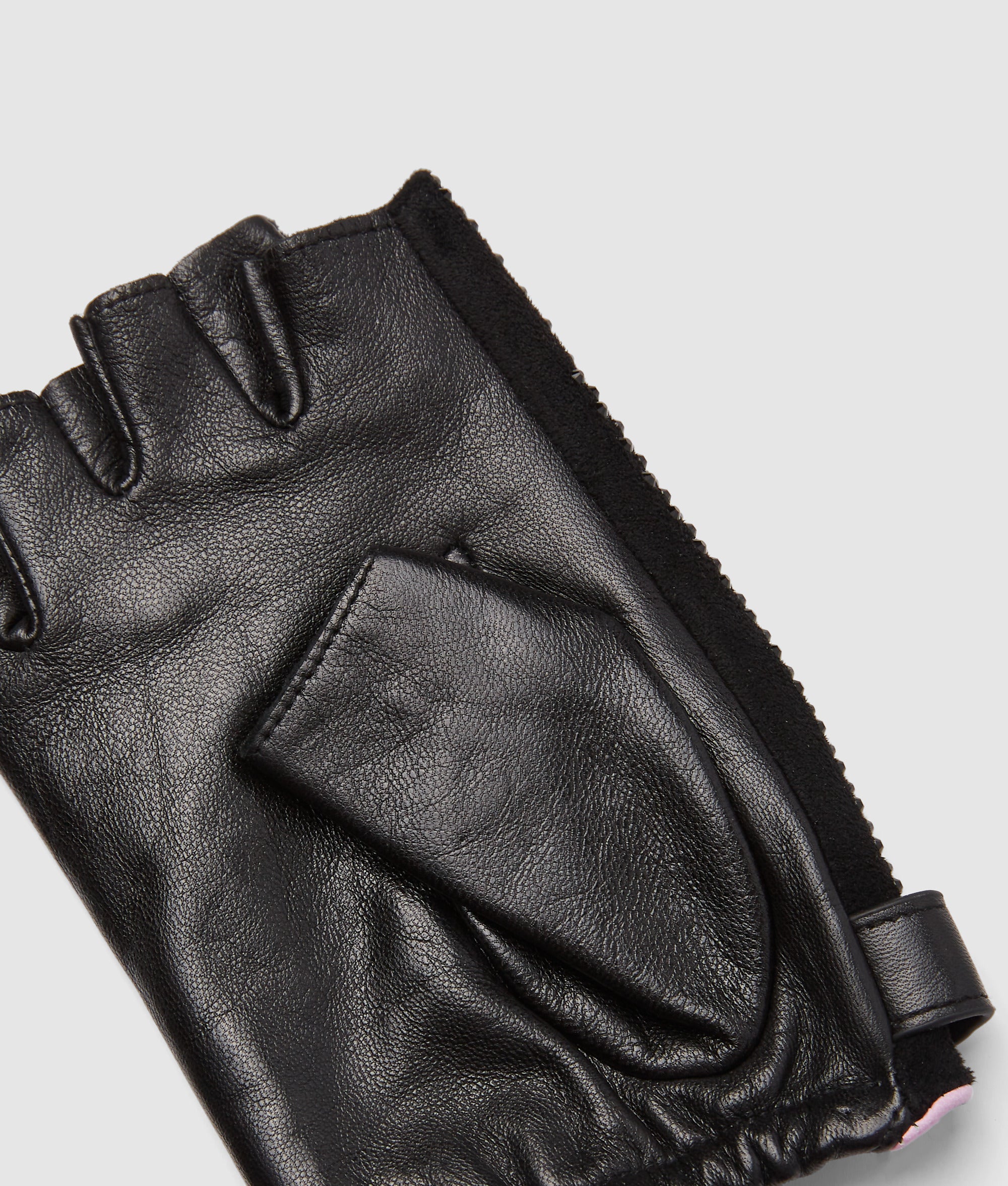 Exklusive fingerlose K/Autograph-Handschuhe mit Strass | Schwarze Verzierung | Damen