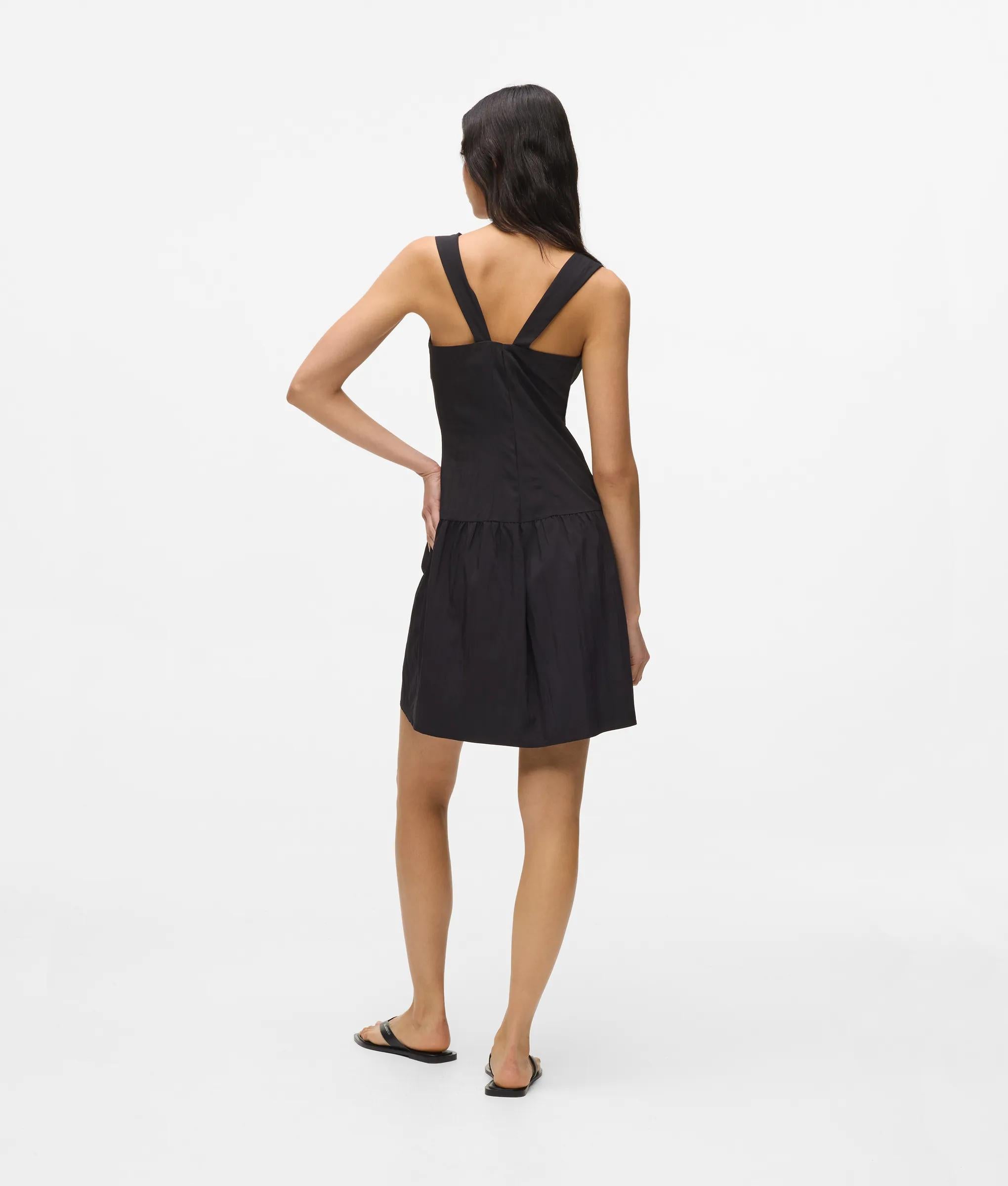 karl lagerfeld mini dress Karl Lagerfeld Paris Women's Bow Detail A-Line Dress - Black/Soft White