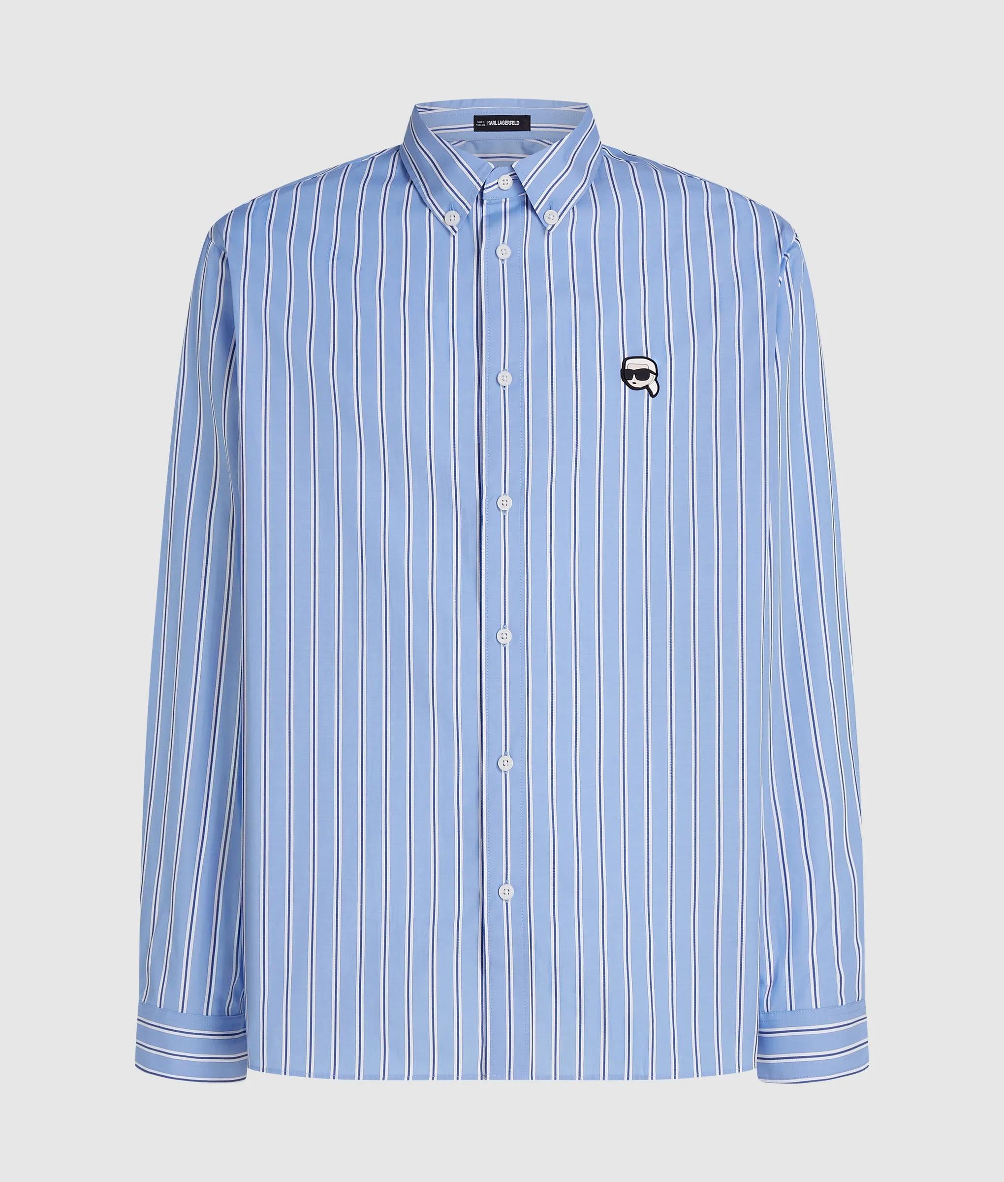 dusty blue mens dress shirt Karl Lagerfeld