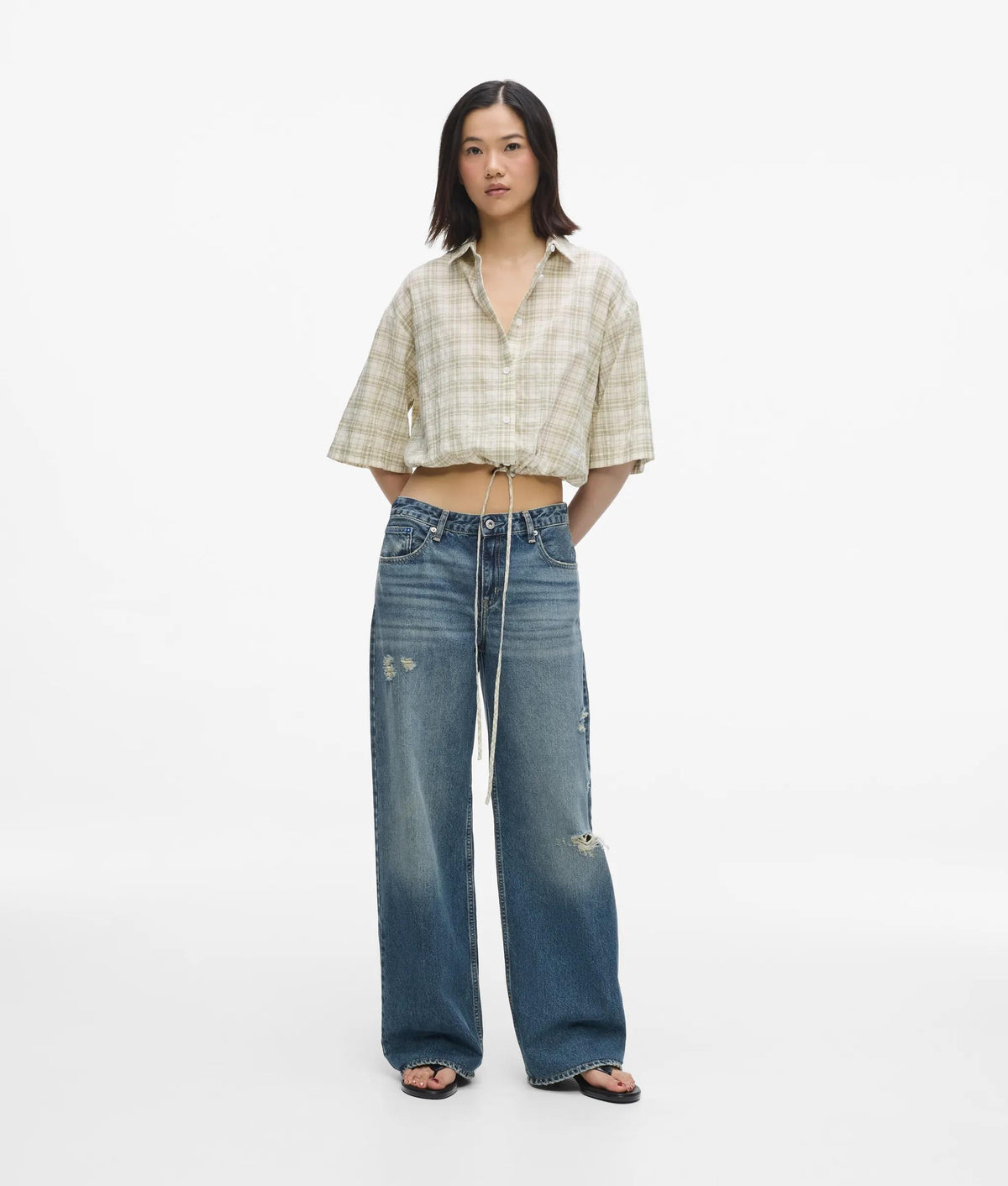 Karl Lagerfeld Jeans Halbhohe Straight-Leg-Jeans | Schwarz | DE Karl Lagerfeld Jeans Halbhohe Straight-Leg-Jeans | Schwarz | DE