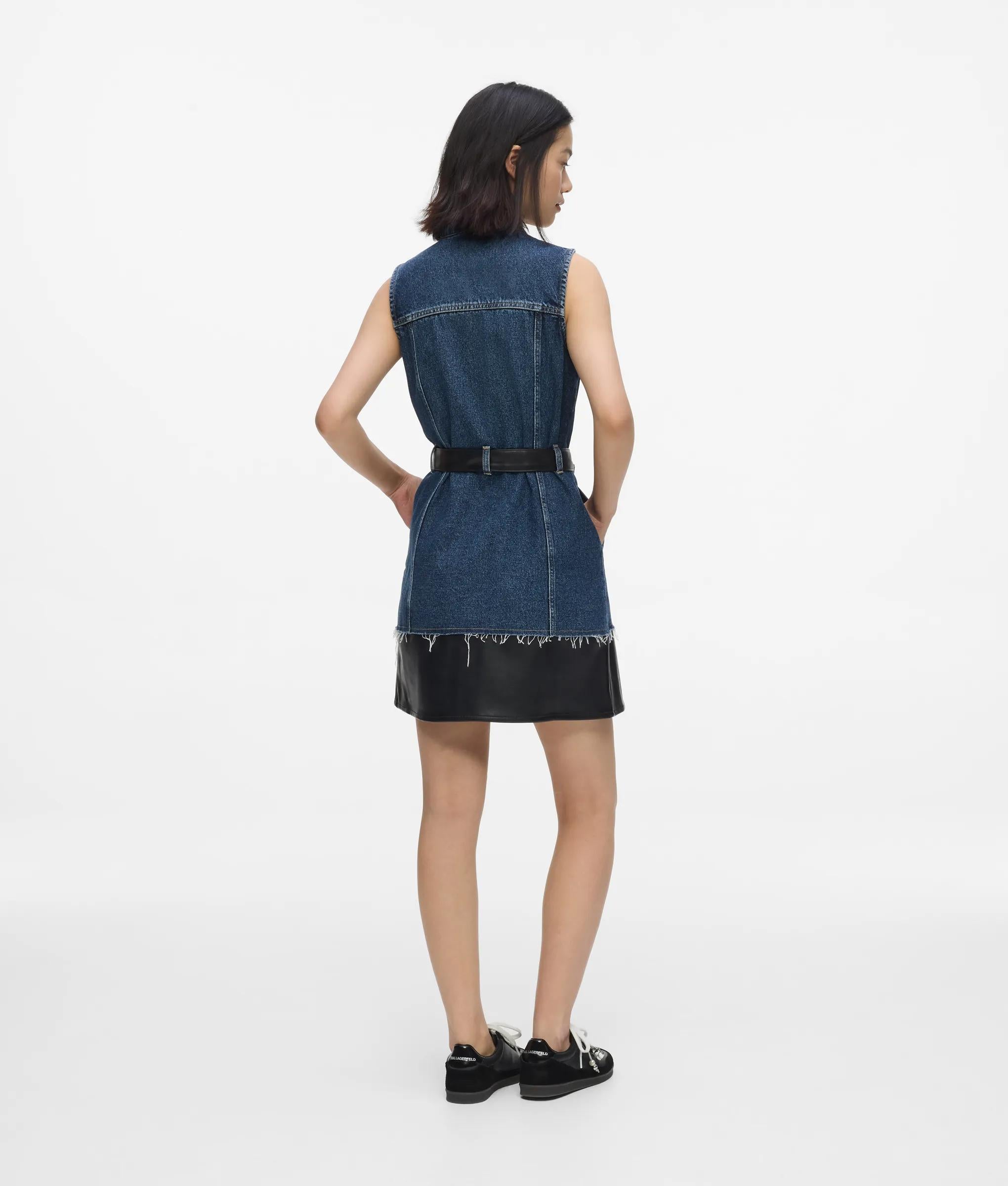 faux denim dress Sienna Maxi