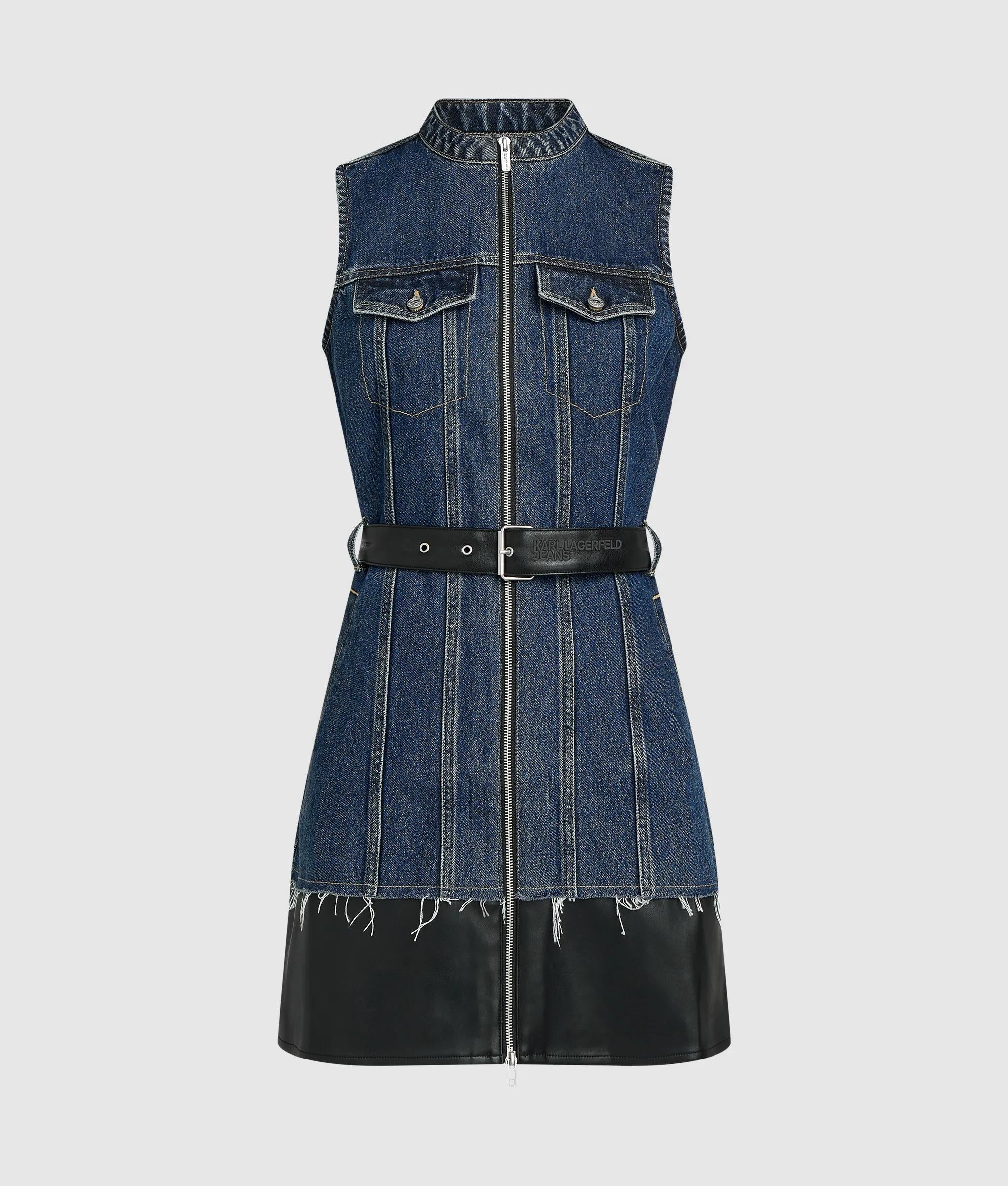 karl lagerfeld denim dress KARL LAGERFELD Dress Woman color Blue