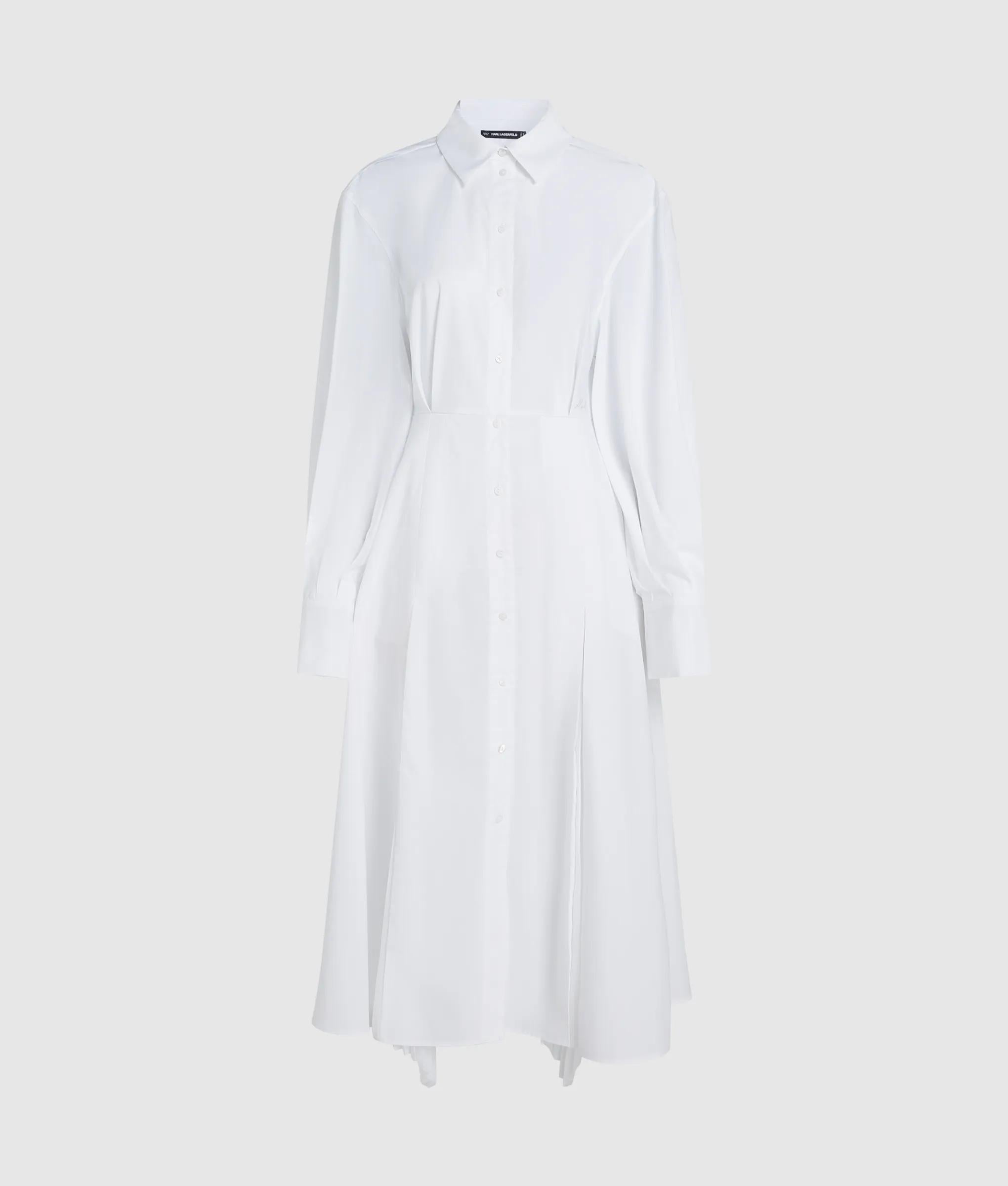 white poplin shirt dress Jil Sander, Cotton poplin shirt dress, Women, White, XXS, Dresses