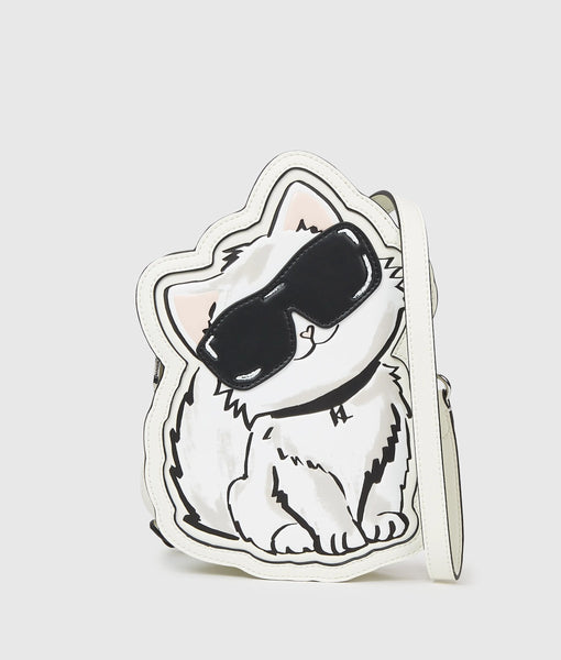 Ikon Choupette crossbody bag | Off White | Women | KARL LAGERFELD US