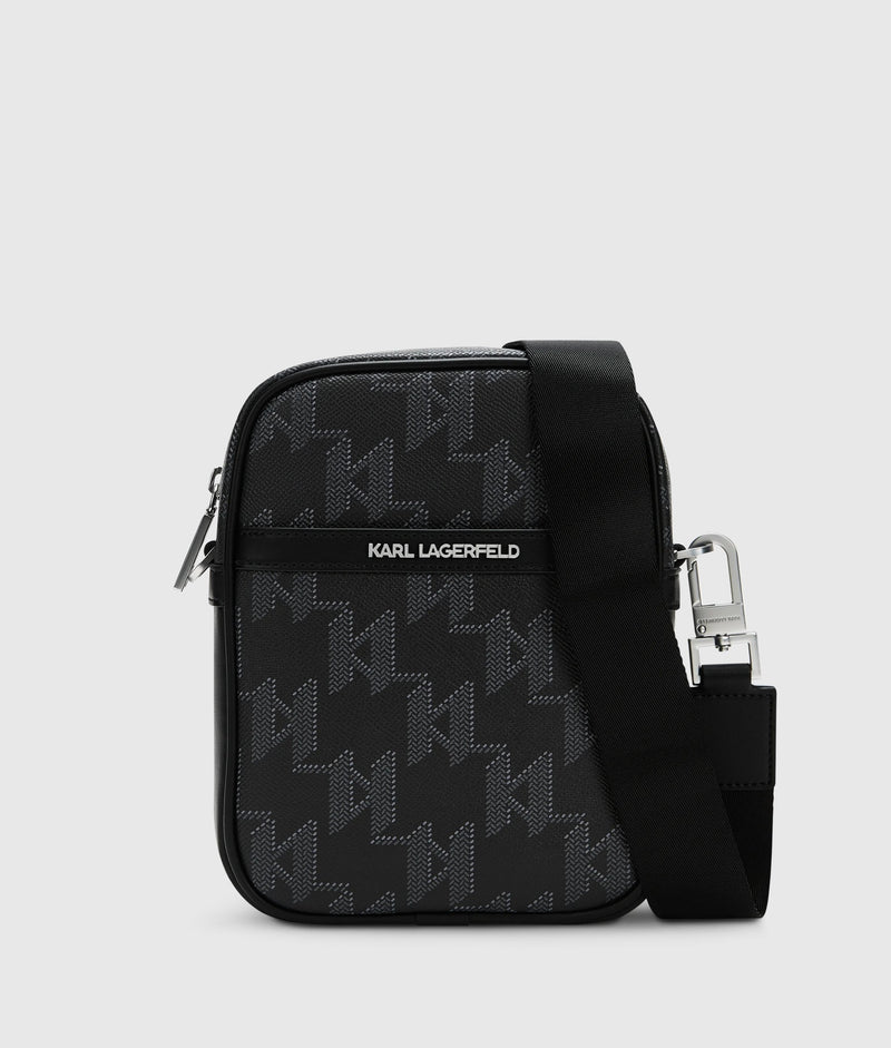 Karl Lagerfeld K/Monogram canvas crossbody bag - One size