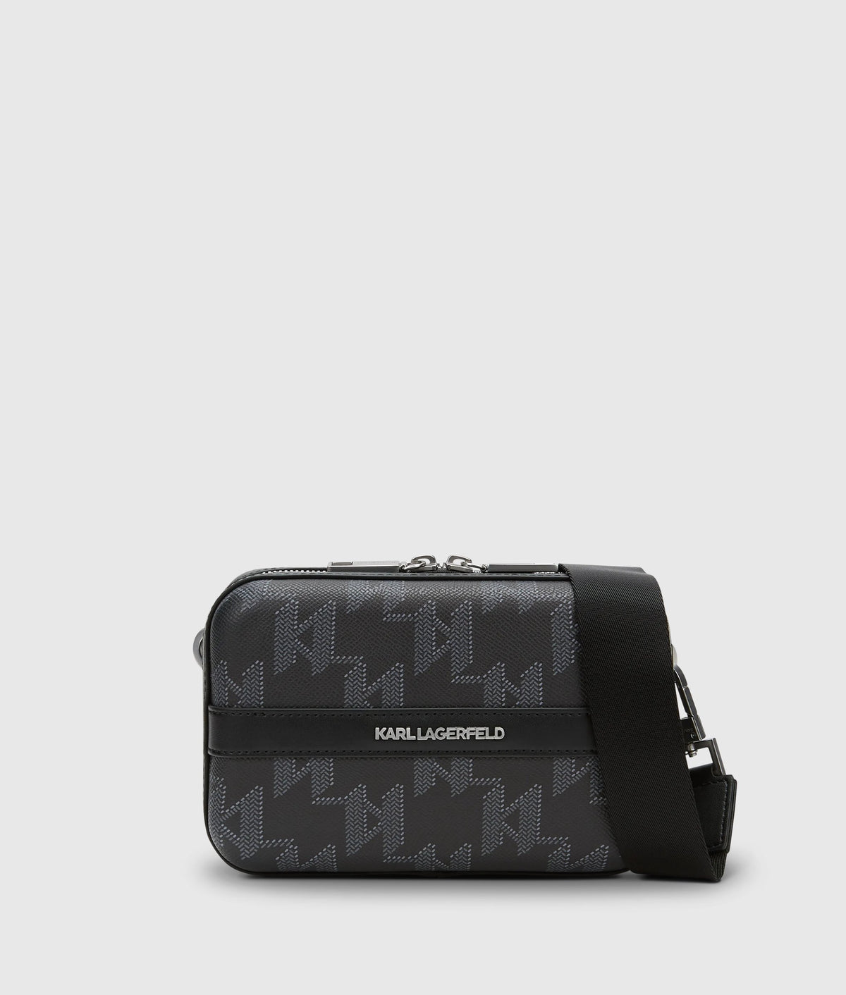 Karl Lagerfeld K/Monogram canvas crossbody case - One size