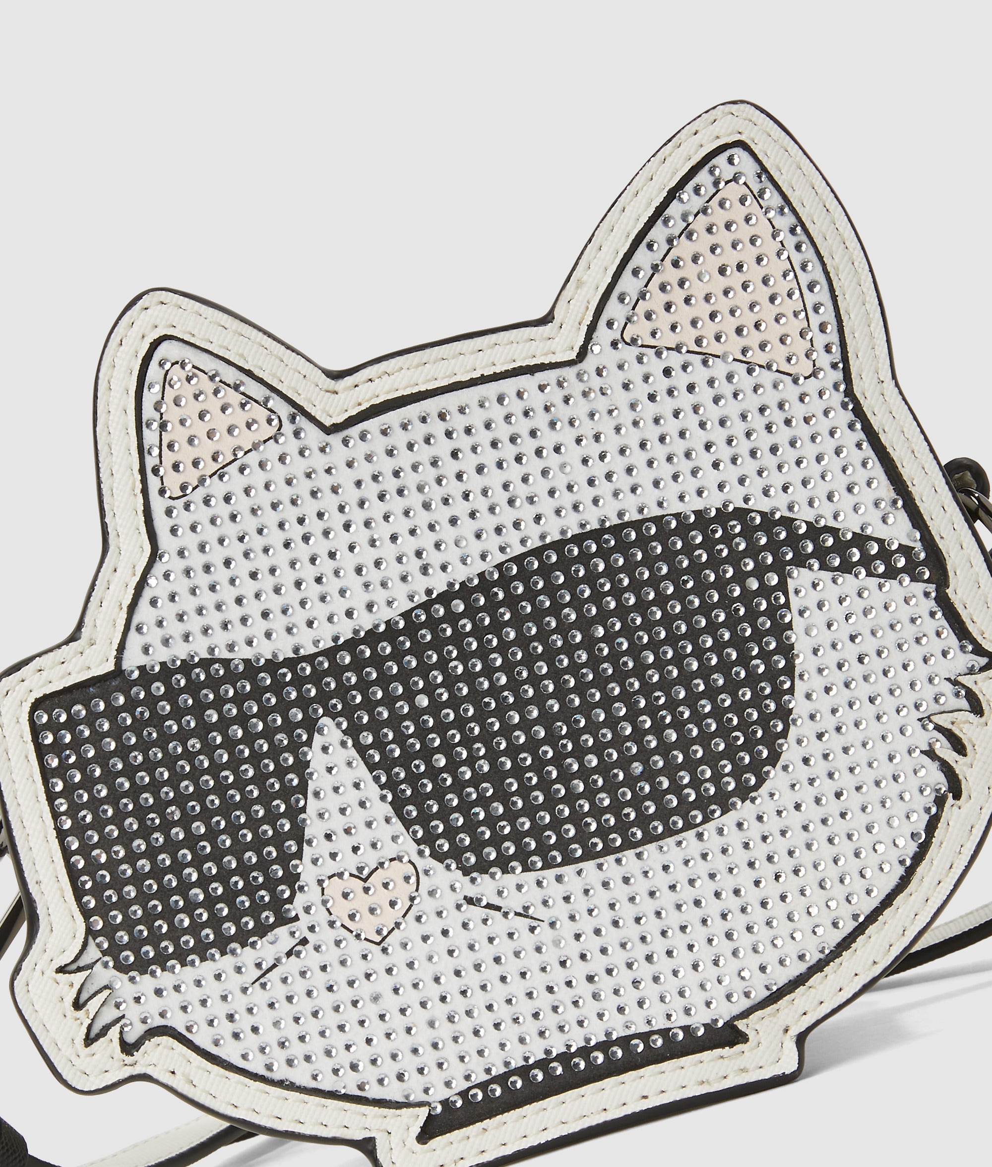 Girls Choupette rhinestone bag White Kids KARL LAGERFELD