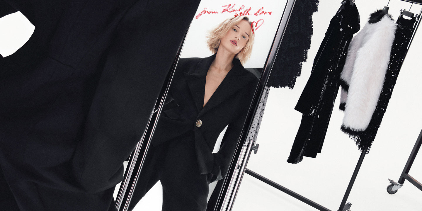 Karl Lagerfeld Paris Suits新品M♪Roseブラッシュレースリボン付ノースリーブブラウス Women\u0027s Suits | KARL LAGERFELD