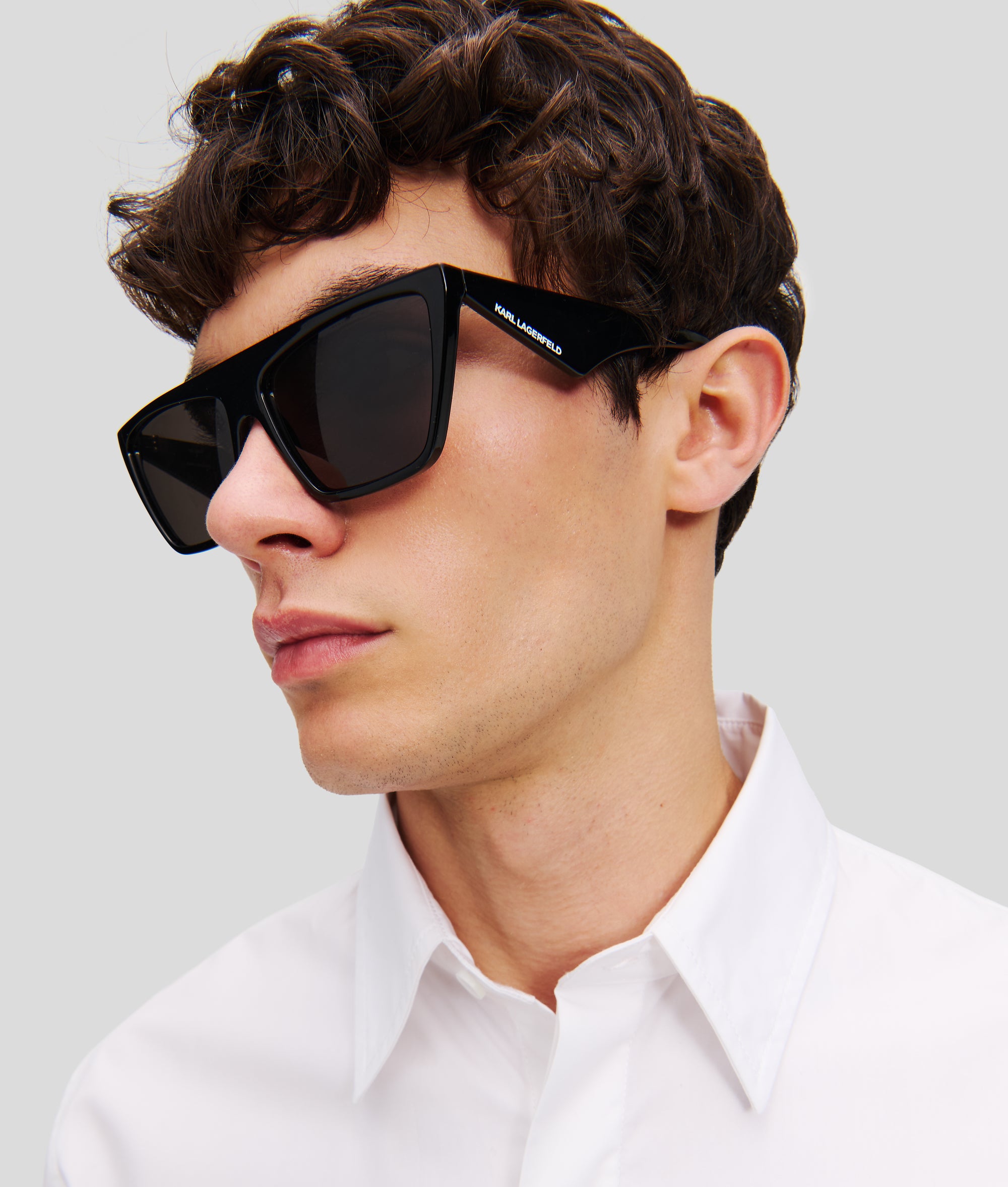 LOGO SUNGLASSES Black Men KARL LAGERFELD - Main Image