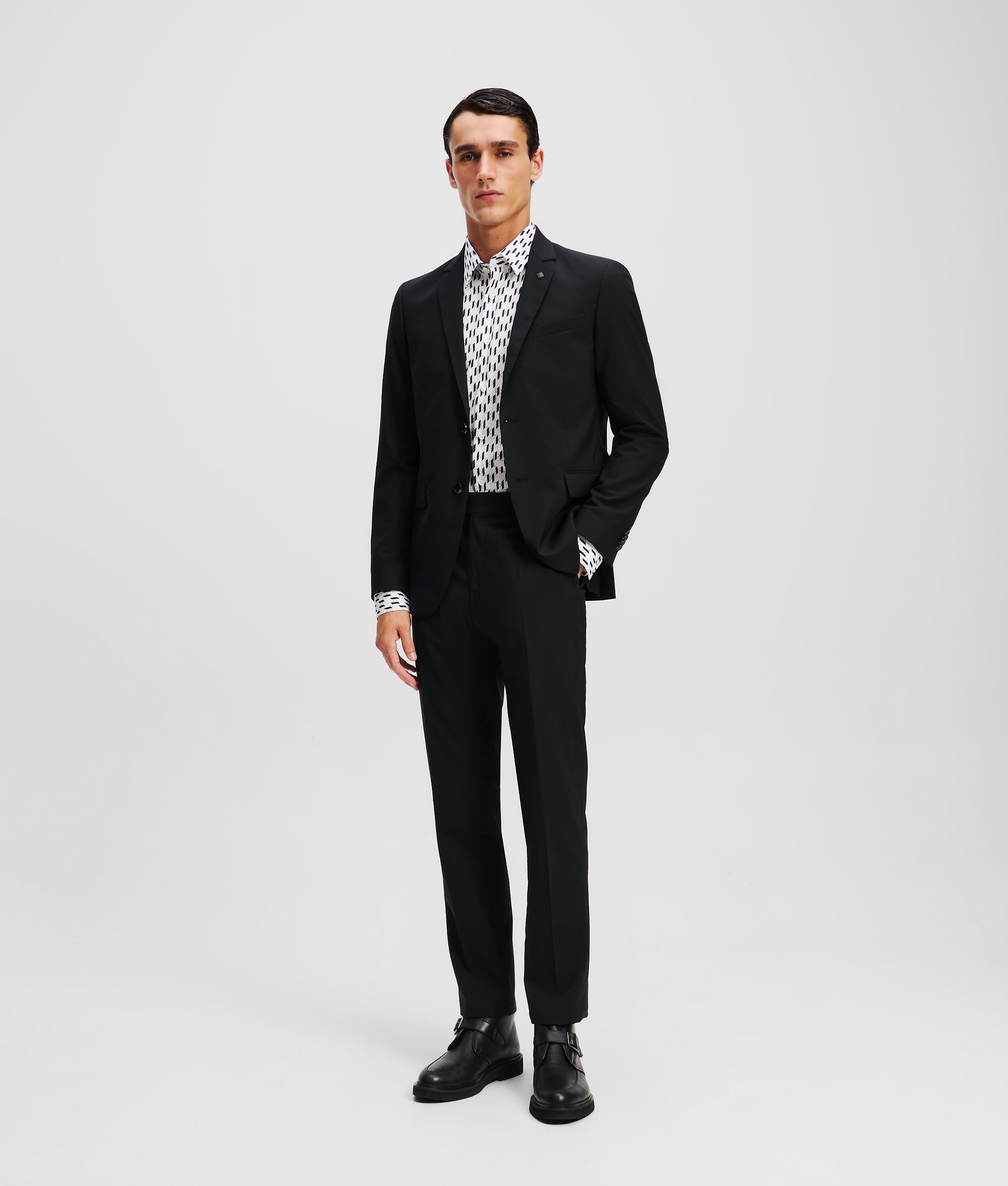 monogram dress shirts for men Karl Lagerfeld