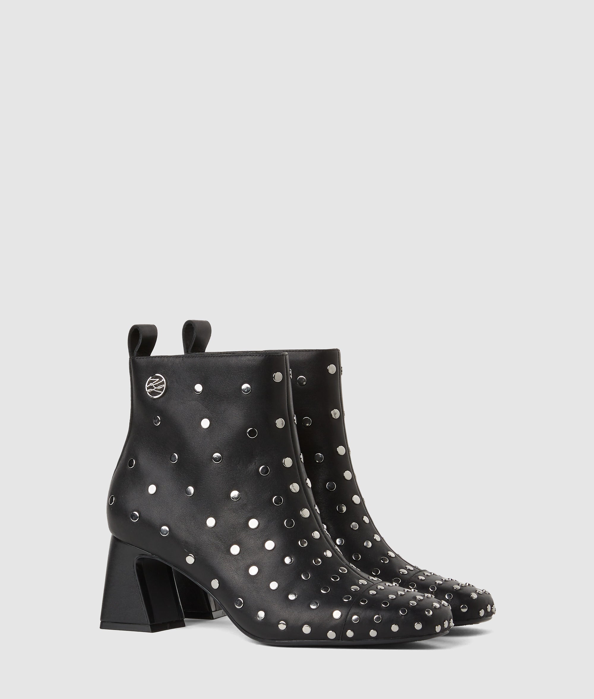 Beata studded ankle boots Black/Silver Women KARL LAGERFELD