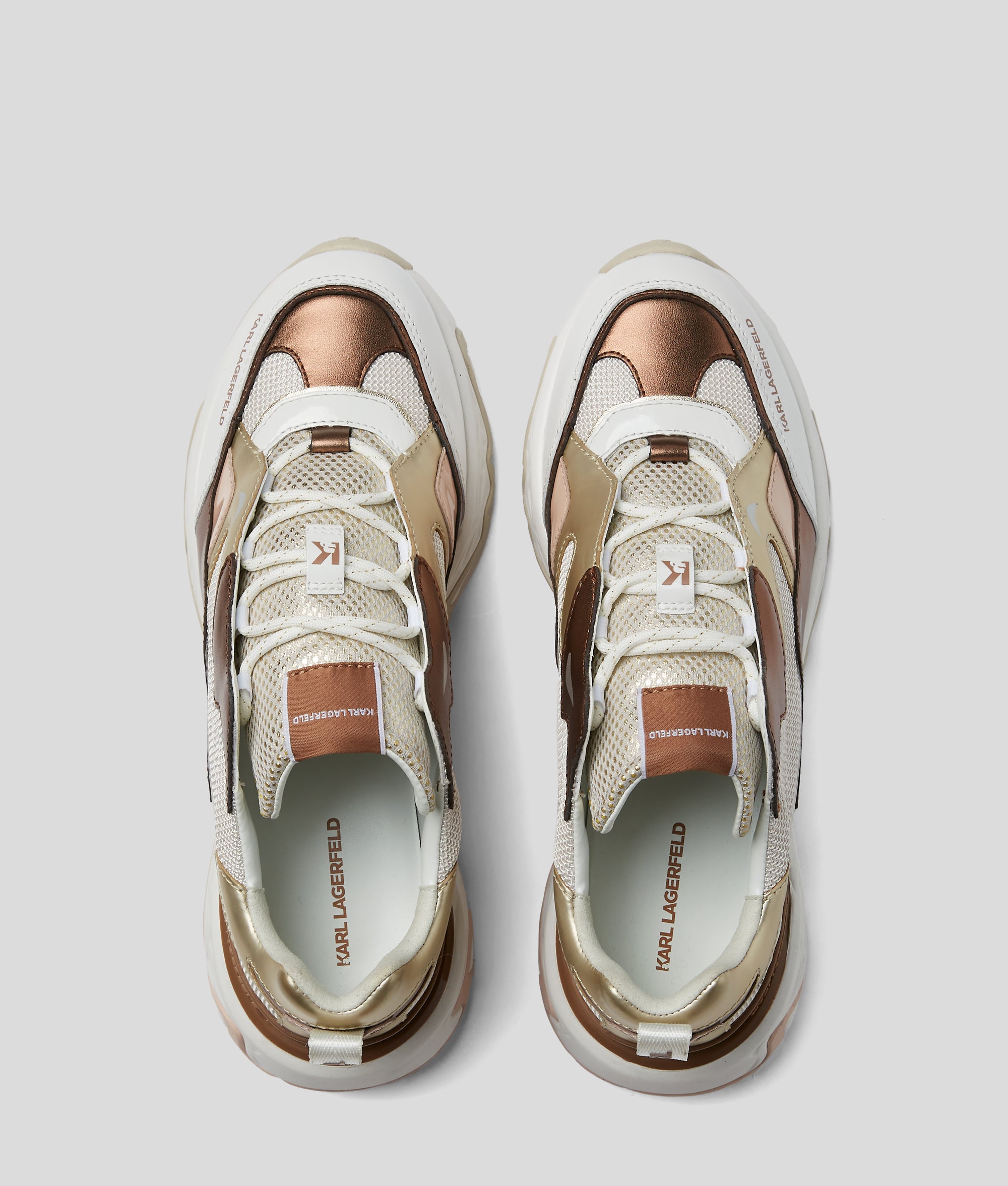 BLAZE STRIKE LEATHER METALLIK SNEAKERS | Rose Gold | Women