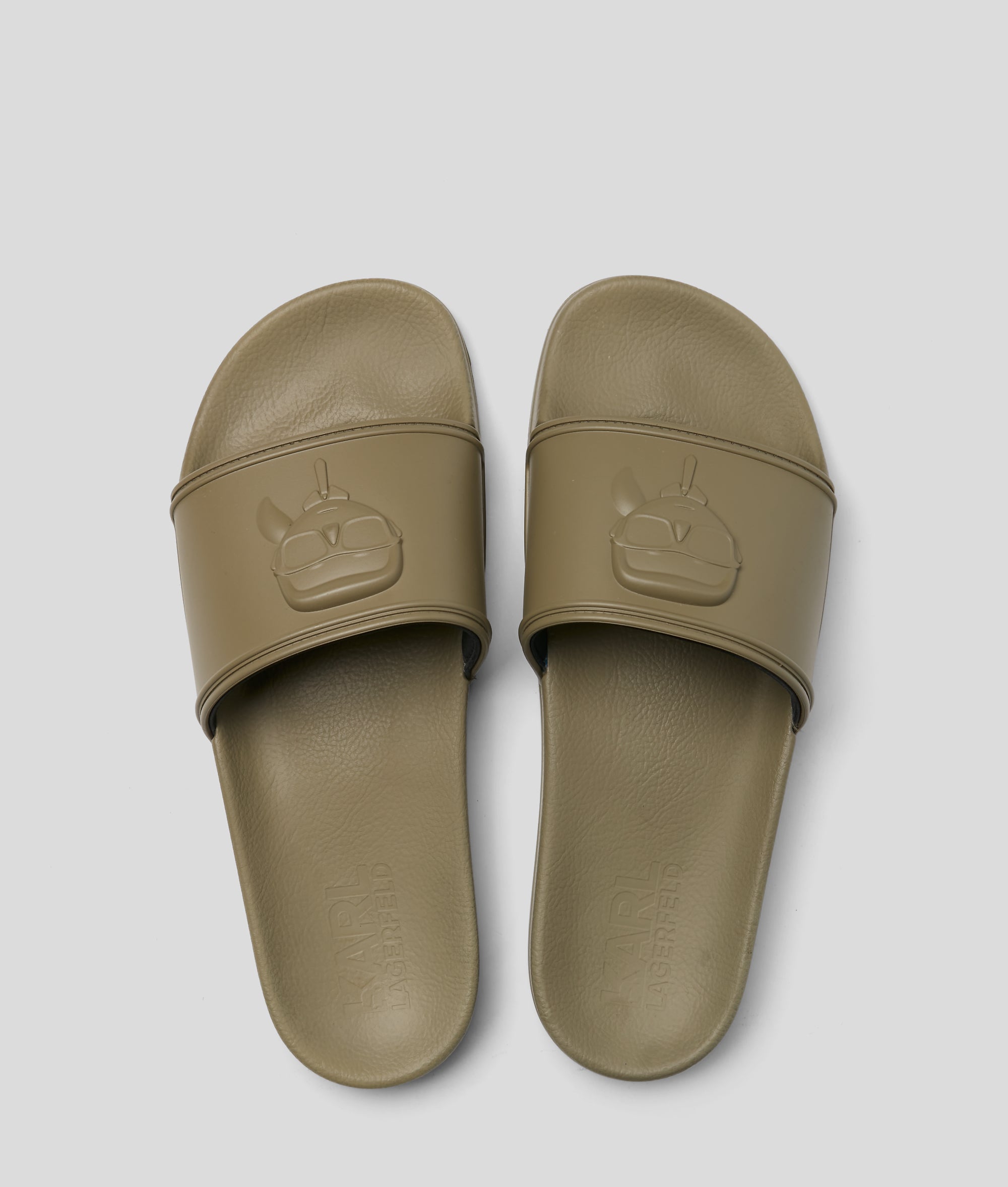 IKON NFT KONDO SLIDES Khaki Men KARL LAGERFELD