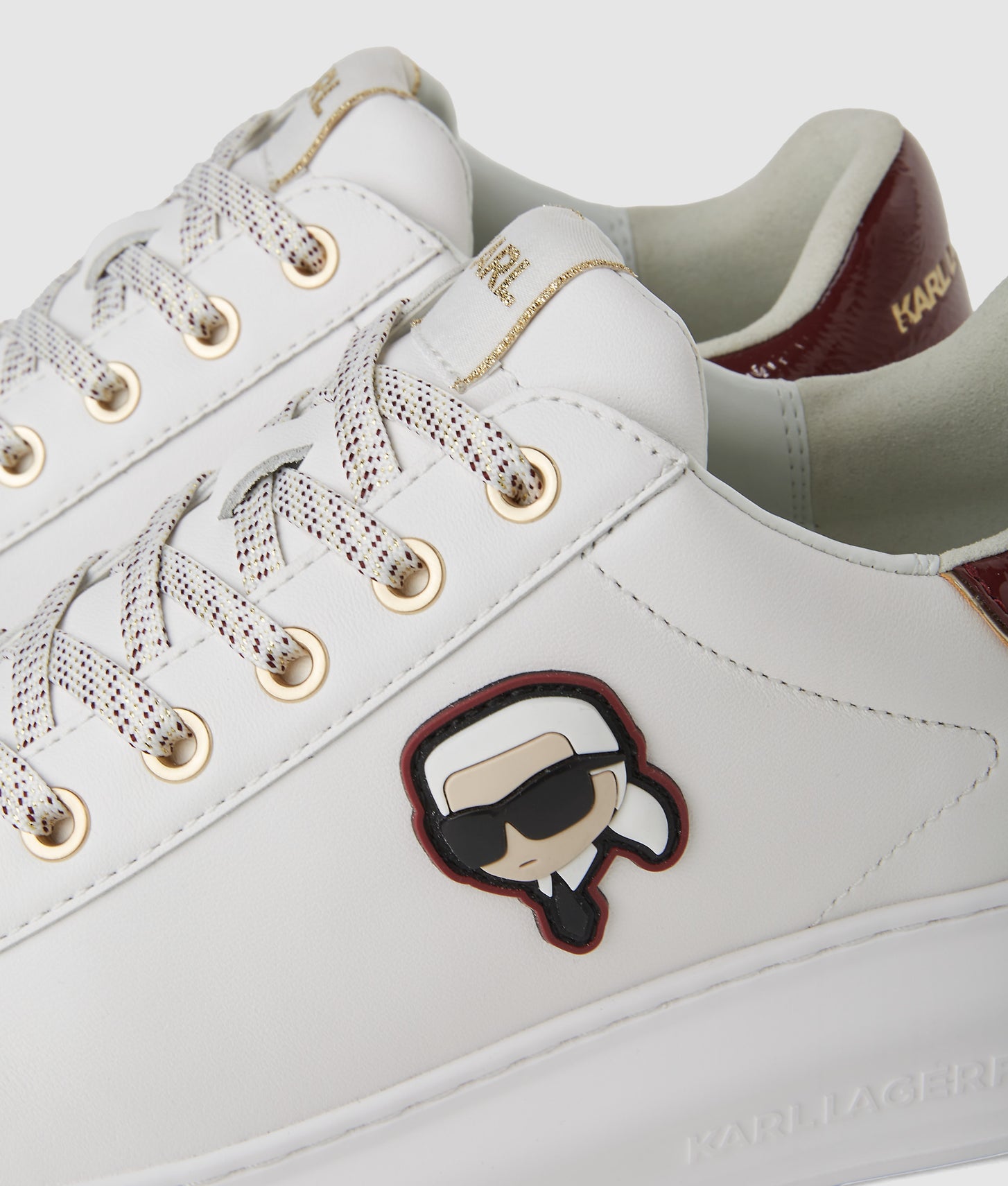 KARL LAGERFELD KAPRI OMBRE LACE - Sneakers basse - white KARL LAGERFELD KAPRI OMBRE LACE - Sneakers basse - white