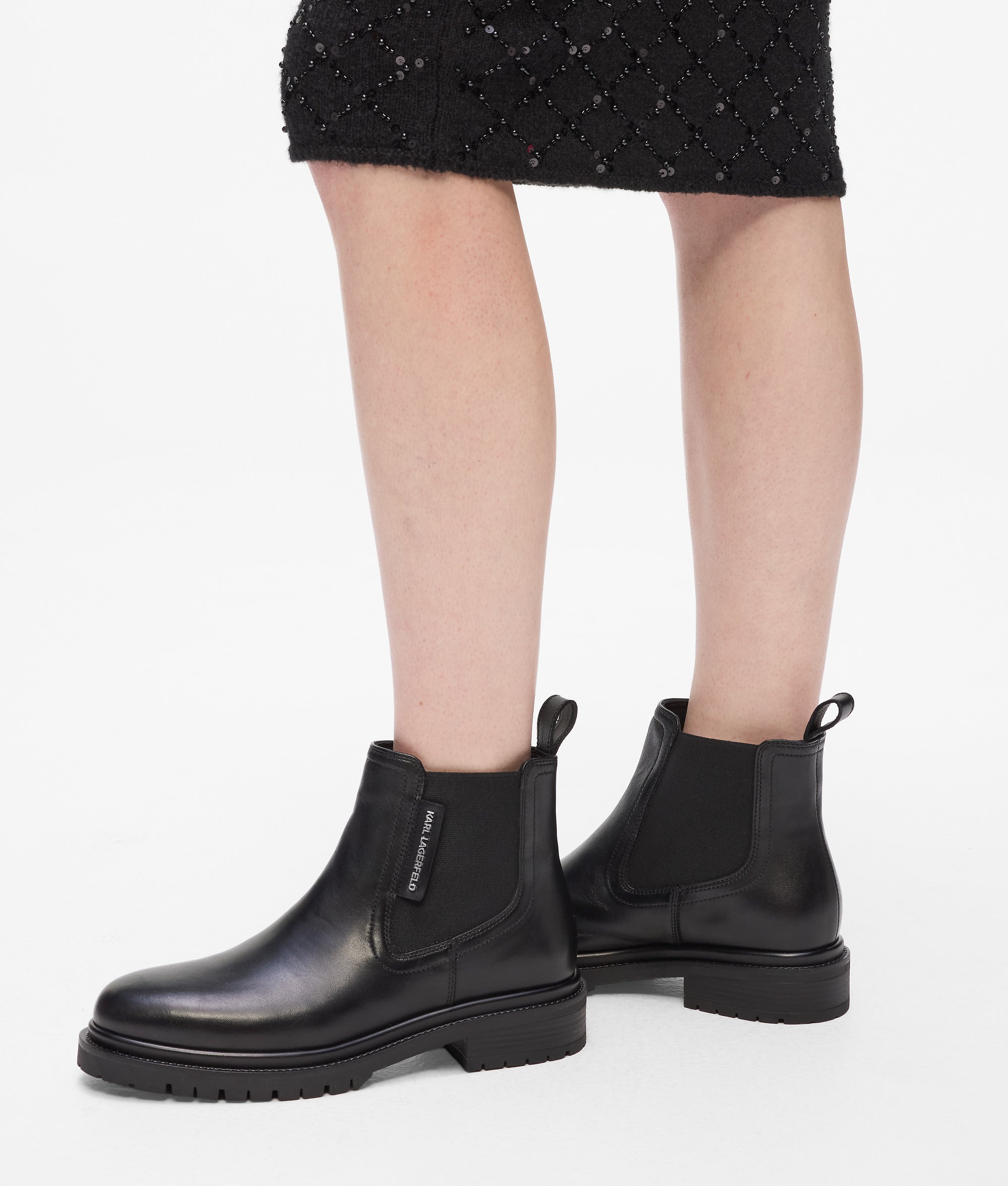 Bottines Binky Noir Femme KARL LAGERFELD