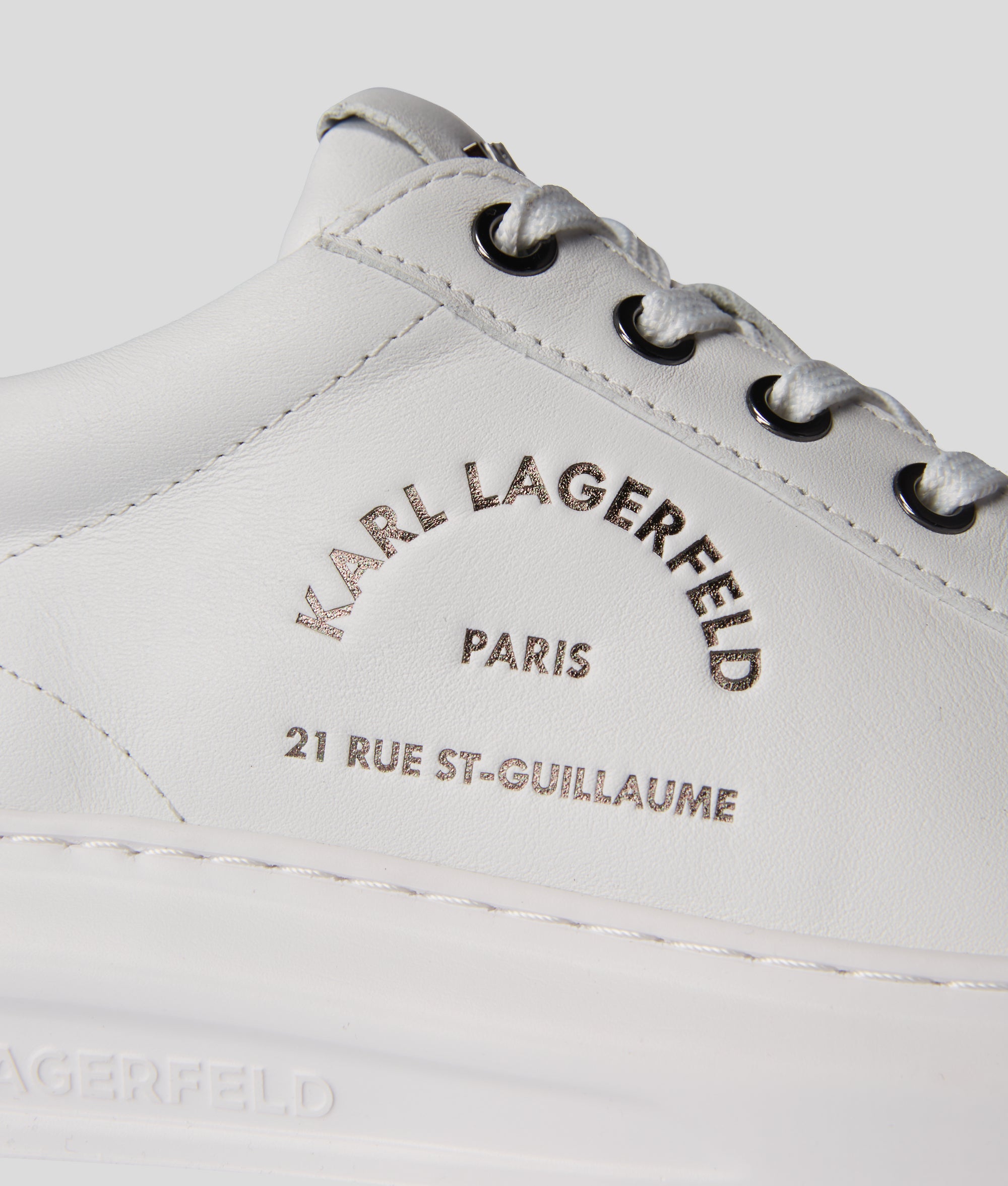 RUE ST-GUILLAUME Logo Kapri Sneaker Weiss/Silber Damen KARL