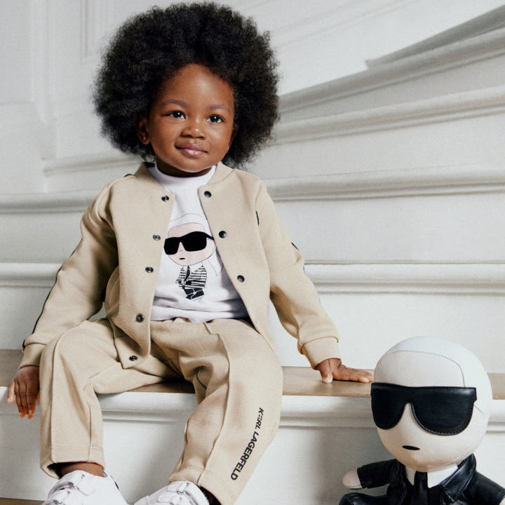 Belted long coat | Black | Women | KARL LAGERFELD